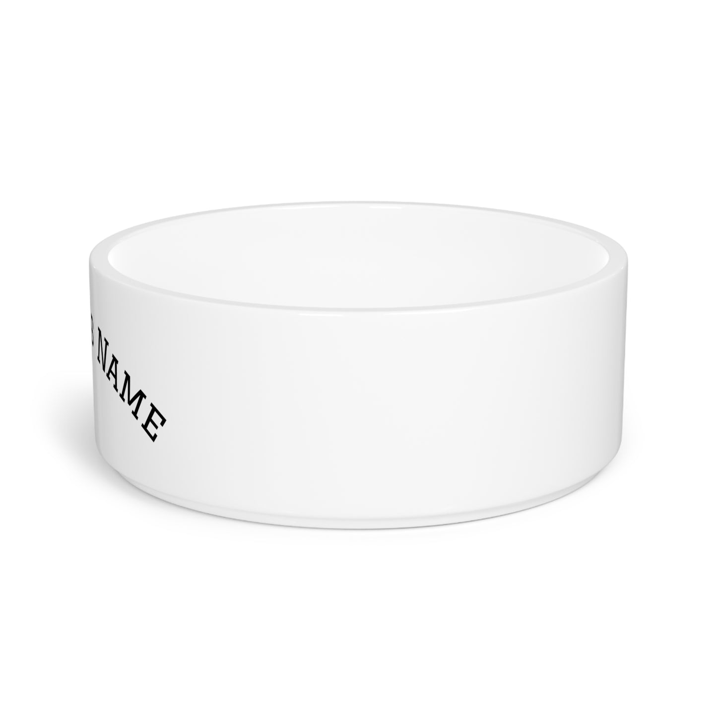 Dogedin™ Custom Dog Photo & Name Glazed Ceramic Pet Bowl