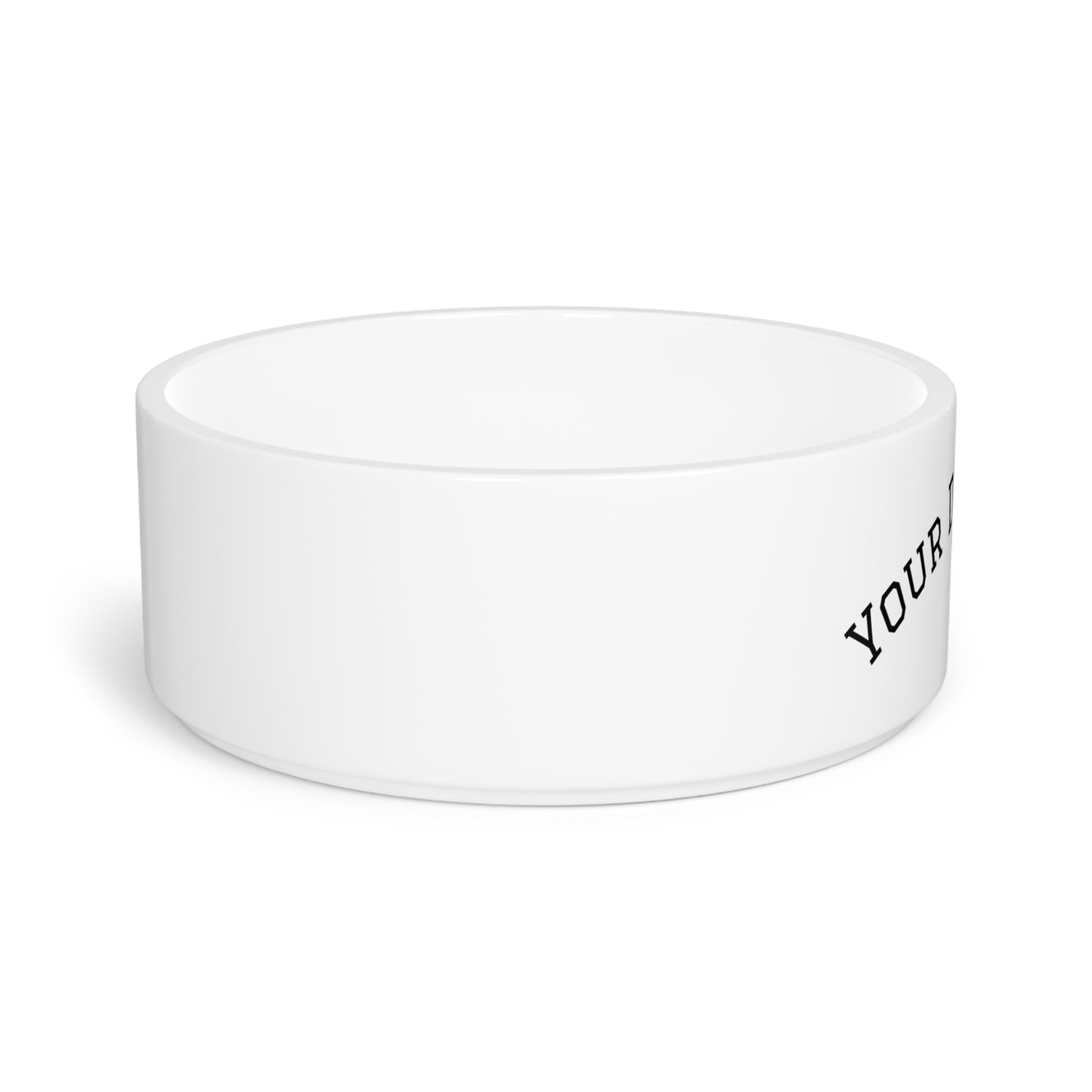 Dogedin™ Custom Dog Photo & Name Glazed Ceramic Pet Bowl