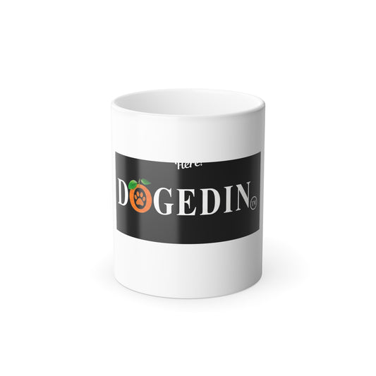 Dogedin™ Custom Dog Photo Magic Mug | Personalized Color-Changing Coffee Cup | Heat Reveal Pet Gift | 11oz